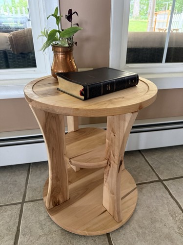 Custom made maple end - made, table